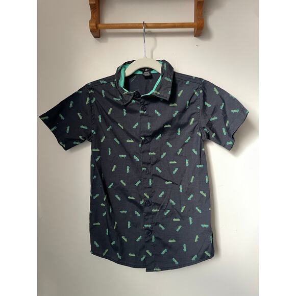 Beverly Hills Polo Club skateboard print button up 🛹  M (5/6) - Picture 2 of 4